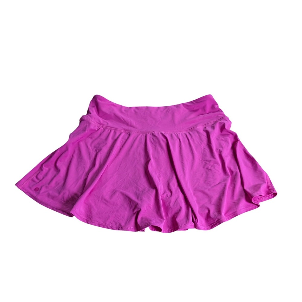 CRZ YOGA Magenta Pink Athletic Skort Pleated Tennis Golf Skirt Womens Large